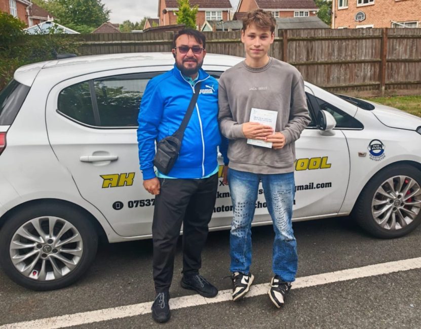 George Fowler Achieves First-Time Manual Driving Test Success with Pass2Success Birmingham at South Yardley