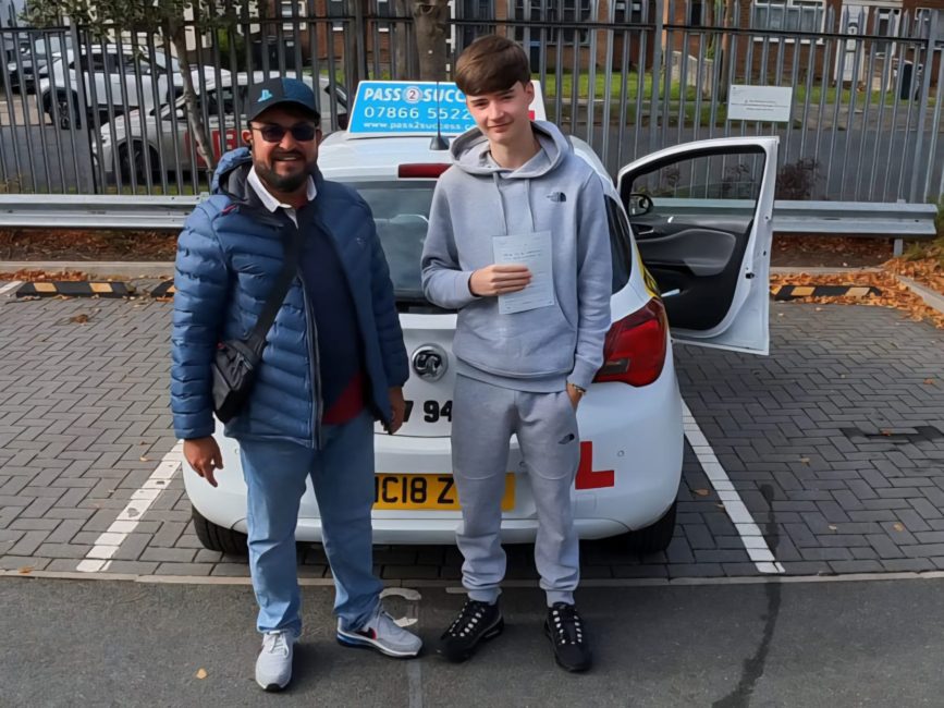 Ryan Passes His Driving Test First Time at Kingstanding with Pass2Success Birmingham