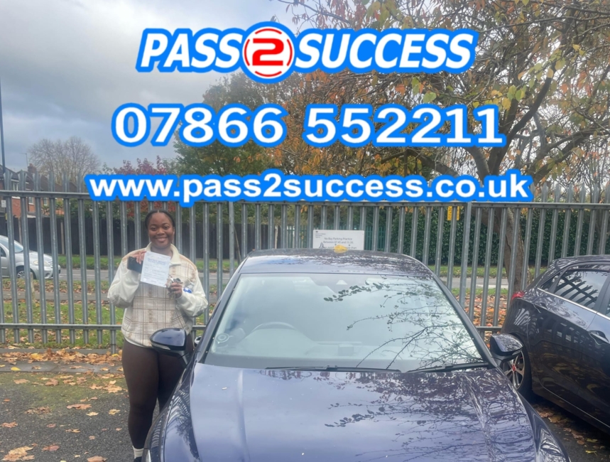 Kingstanding Conquered: Niah’s First Attempt Driving Test Success with Pass2Success Driving School
