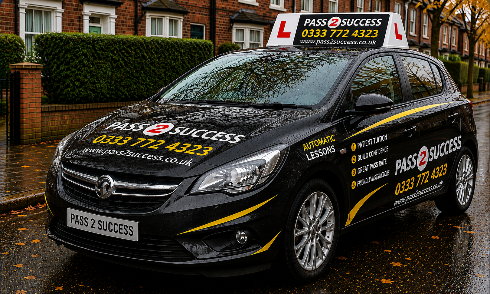 Pass 2 Success driving school vehicle