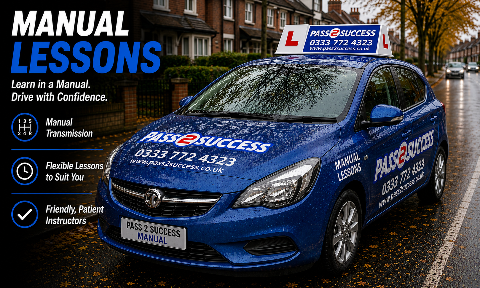 Manual driving lessons in Birmingham
