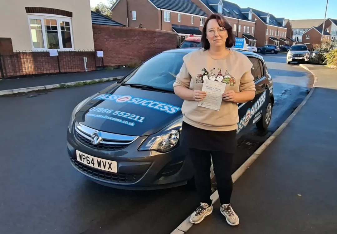 Stephanie Beaman Celebrating her Manual Driving Test Pass